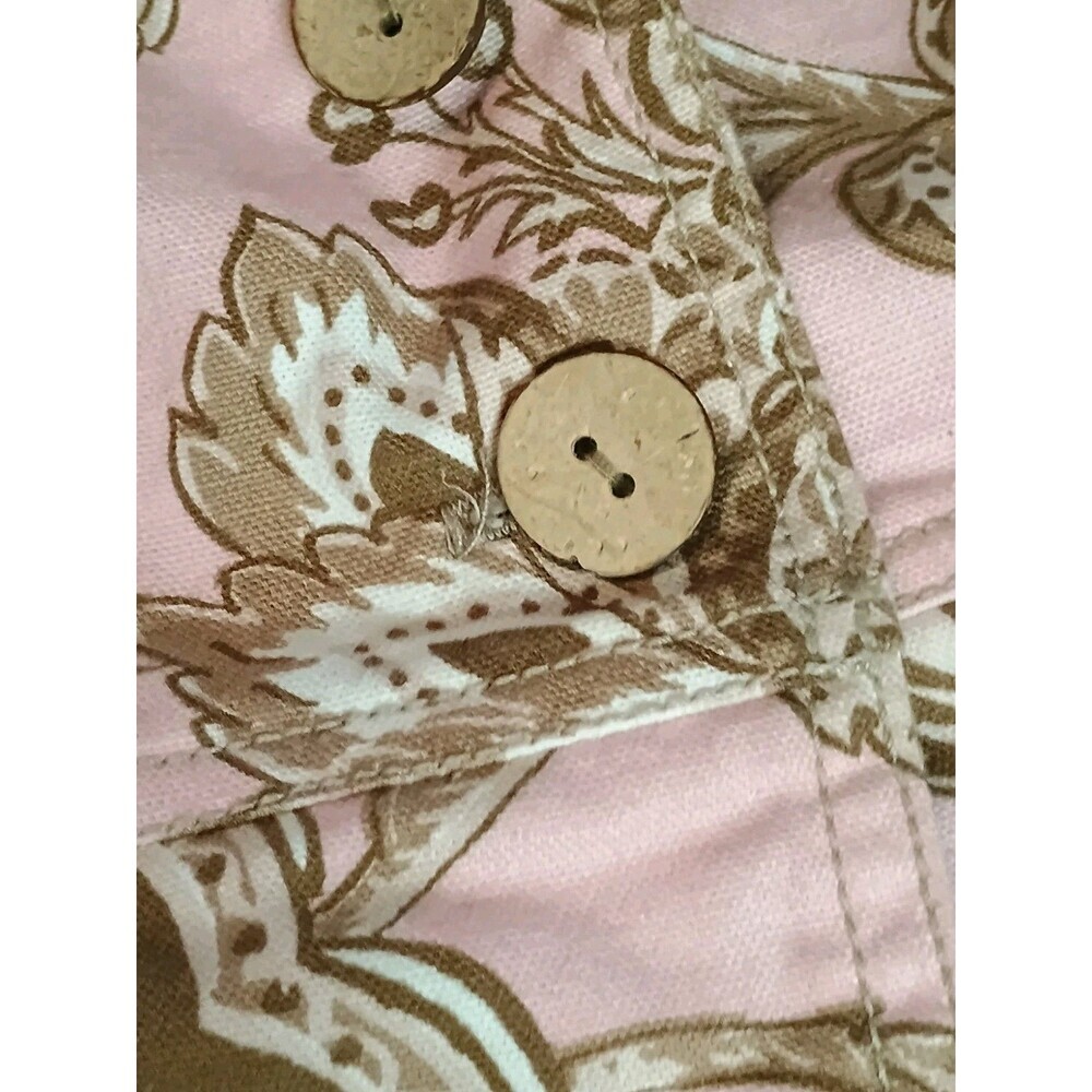 Alexis & Avery Pink Floral Paisley Blazer Jacket Small Cotton Made in USA - Picture 2 of 15